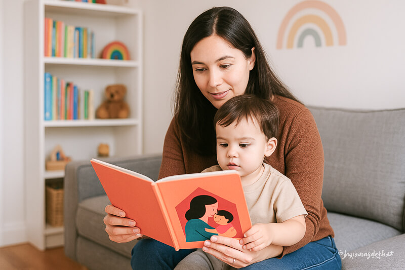 parent-child-reading-mom-is-the-house